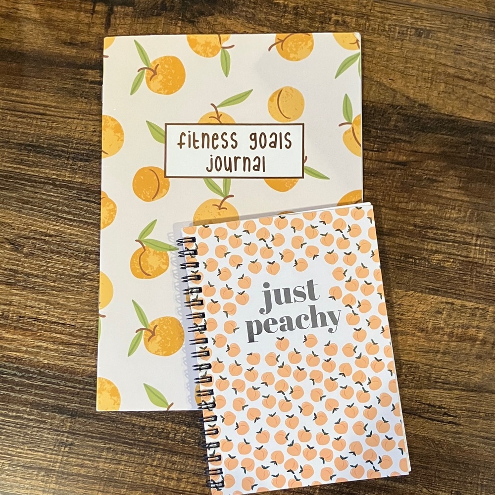 Fitness Goals Journal & Just Peachy Notebook